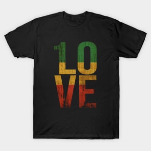 1 Love Reggae Music Love T-Shirt